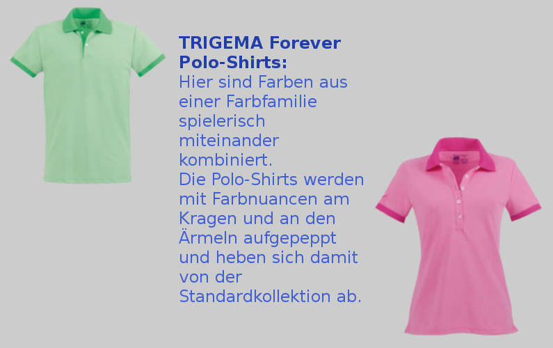 Farbnuancen harmonieren stehts miteinander.