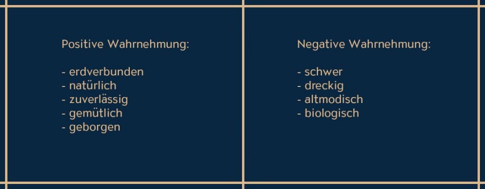 Die Eigenschaften von Braun