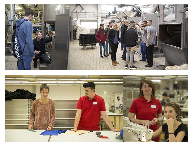 TRIGEMA, Ausbildung, Tag der Ausbildung, Tag der offenen Tür, Produktion, Schüler, Schule, Studium, Industriekaufmann