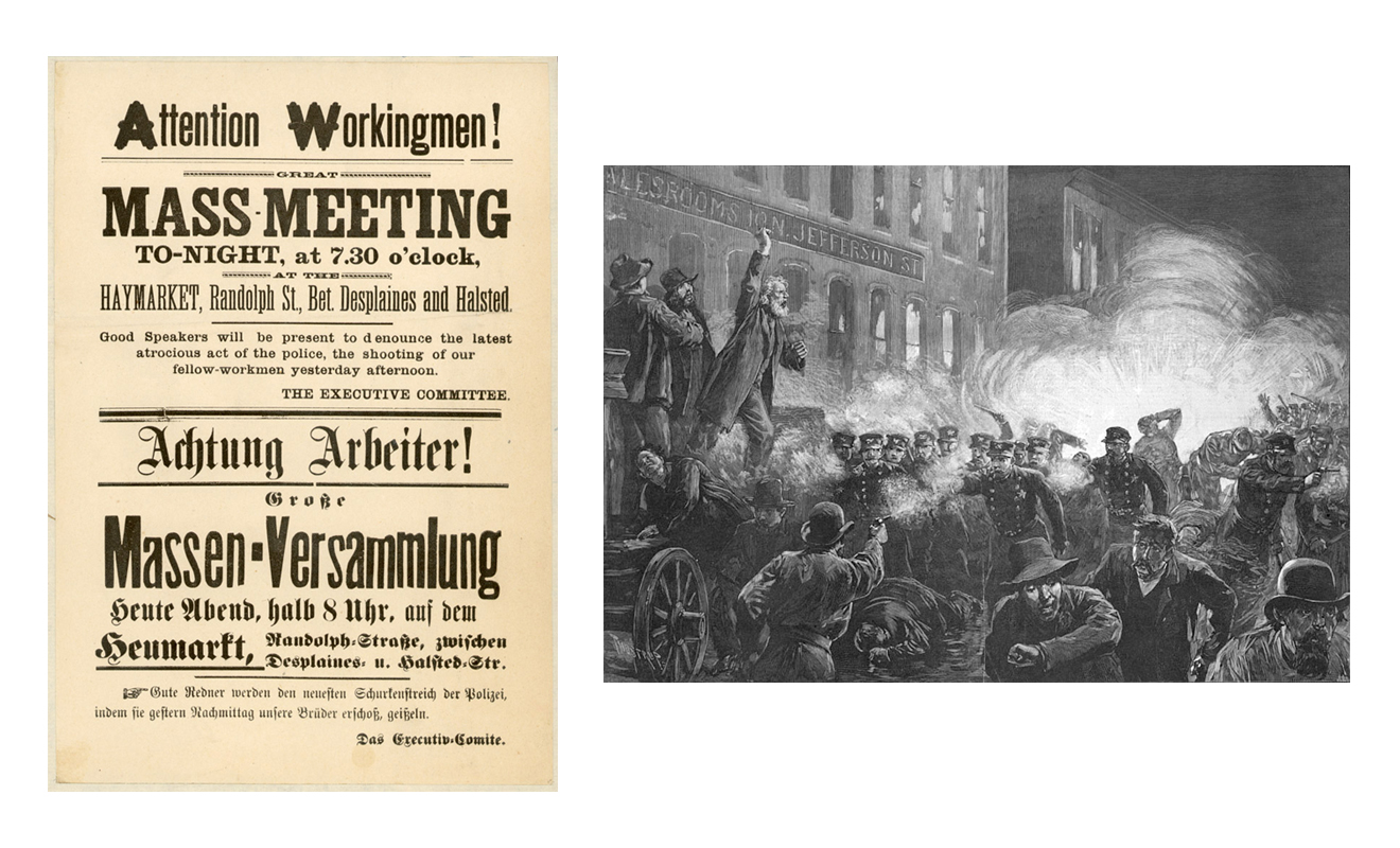 Tag der Arbeit, 1. Mai, Maifeiertag, Labor Day, Feiertag; Haymarket Rot, Geschichte Tag der Arbeit