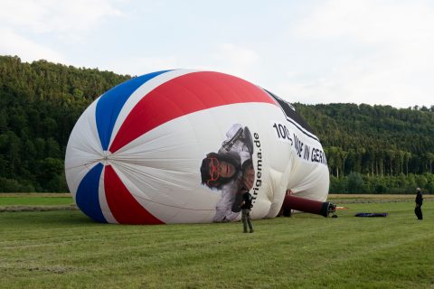 Luftschiff, TRIGEMA Luftschiff, Luftschiff Charly, Heißluft-Luftschiff, Blieb, TRIGEMA Heißluft-Luftschiff, Luftschiff fahren