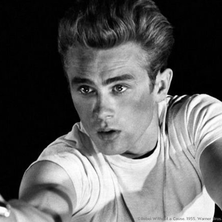 Schauspieler James Dean aus seinem Film "Denn sie wissen nicht was sie tun"
