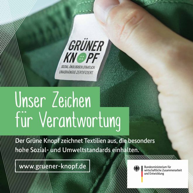 In jeder Hinsicht nachhaltig: Der Grüne Knopf