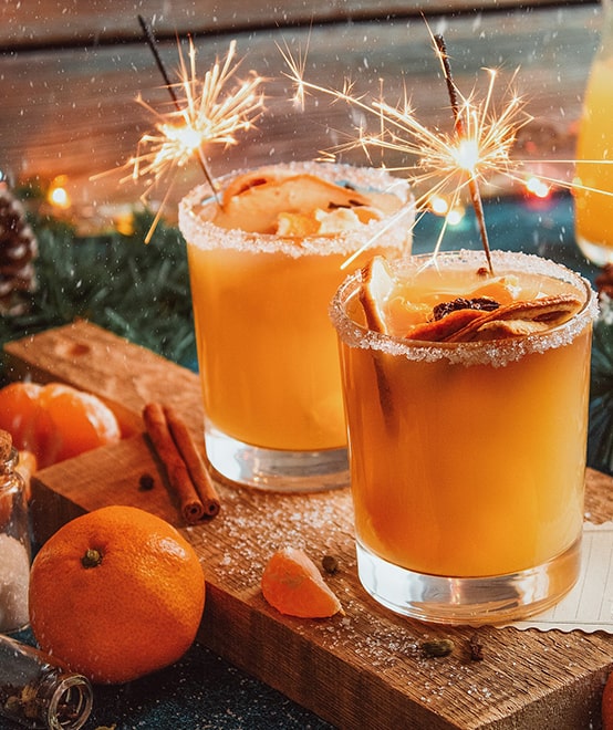 Cocktails als Sekt-Alternative zum Anstoßen zu Mitternacht.