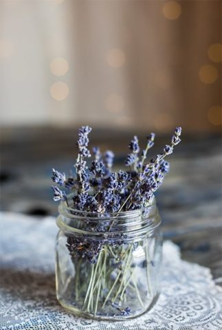 Duftsäckchen aus Lavendel. 