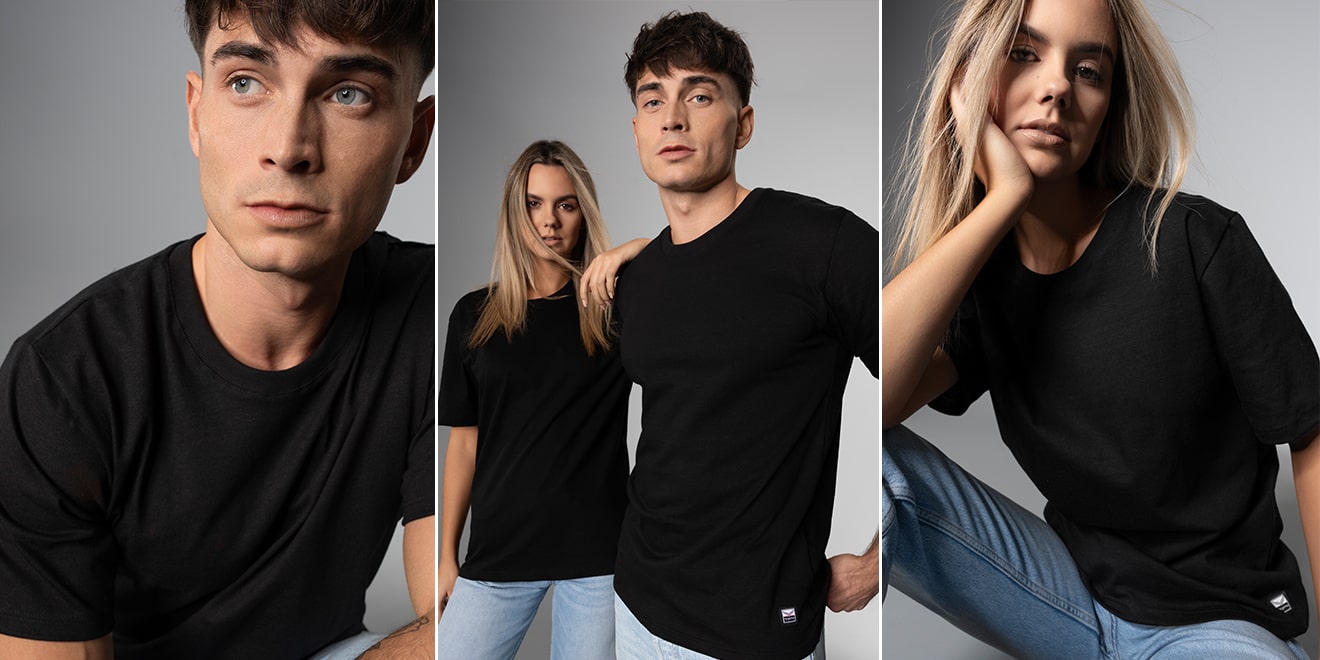 Recycling T-Shirt in klassischem Schnitt für Damen und Herren