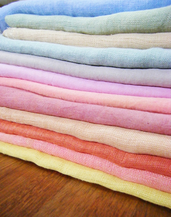Bunte Textilfasern